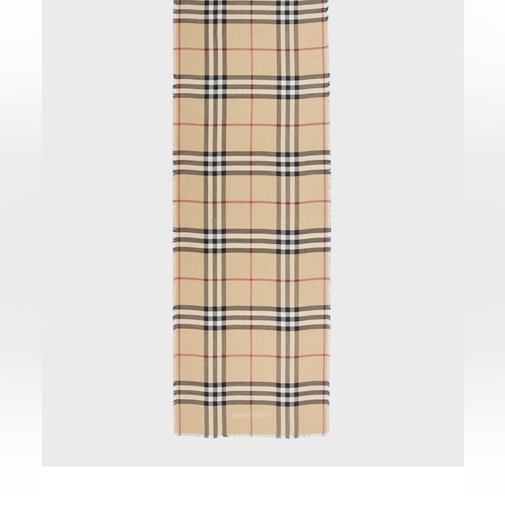 Burberry
Check Lightweight Gauze Wool Scarf - Picture 3 of 3